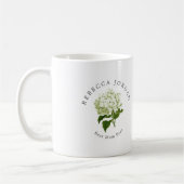 White Hydrangea Grand-Millenium Beste Mama je Kaffeetasse (Links)