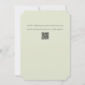 White Hydrangea Grandmillennial Brautparty Einladung (Rückseite)