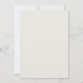 White Hydrangea Grau & Beige Brautparty Einladung (Rückseite)