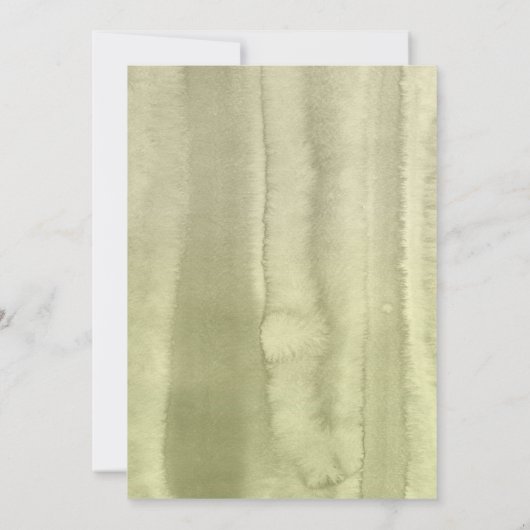 White Hydrangea Greenery Baby Dusche Einladungen (Rückseite)