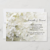 White Hydrangea Hochzeit Sichern Sie den Termin An Save The Date (Vorderseite)