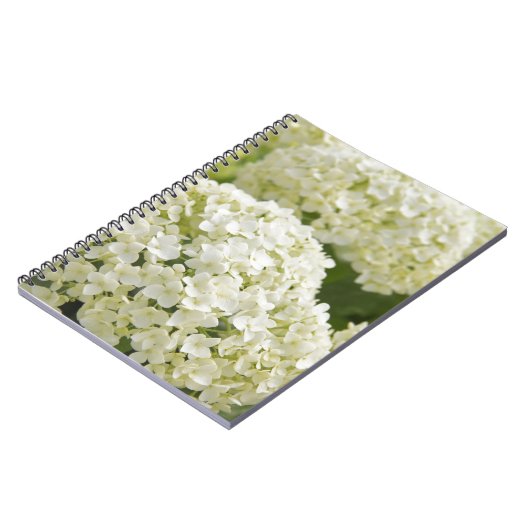 White Hydrangea Notizblock (Linke Seite)