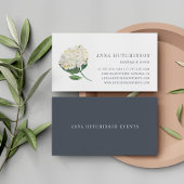 White Hydrangea Visitenkarte