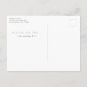 White Hydrangea wirst du meine Trauzeugin sein Postkarte (Rückseite)