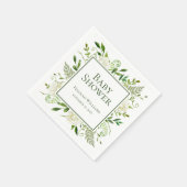 White Hydrangeas Baby Dusche Serviette (Ecke)