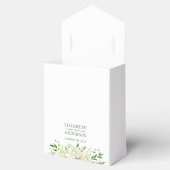White Hydrangeas Floral Wedding Vielen Dank Geschenkschachtel (Geöffnet)