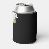 White Hydrangeas Gastgeschenk Hochzeit Black Dosenkühler (Kanne Rückseite)