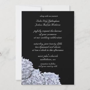 White Hydrangeas Hochzeitseinladung Einladung
