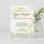 White Hydrangeas Hochzeitseinladung zur Probe Einladung (Stehend Vorderseite)