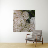 WHITE HYDRANGEAS IN BLOOM WANDTEPPICH (Beispiel)