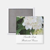White Hydrangeas Magnet (Vorderseite/Rückseite)
