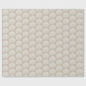 White Hydrangeas on Soft Taupe Geschenkpapier (Flach)