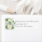 White Hydrangeas Roses Flowers Greenery Wedding (Insitu)