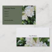 White Hydrangeas Visitenkarte (Vorne/Hinten)
