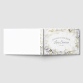 White Hydrangeas Wasserfarbe Buchstaben an die Bra Gästebuch (Voll)