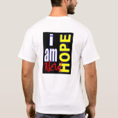 White " I am new hope" Shirt (Rückseite)