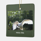 White Ibis Bird Ornament (Links)