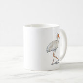 White Ibis Coastal Beach Bird Tasse (VorderseiteRechts)