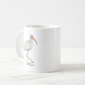 White Ibis Coastal Beach Bird Tasse (Vorderseite Links)