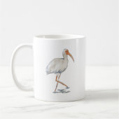 White Ibis Coastal Beach Bird Tasse (Links)