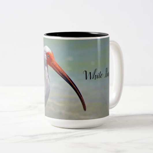 White Ibis Coffee Tasse (VorderseiteRechts)