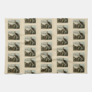 White Ibis - John James Audubons Vögel in Amerika Geschirrtuch