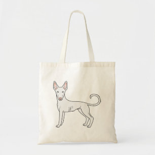 White Ibizan Hound Weichcoat Niedlicher Cartoon Do Tragetasche