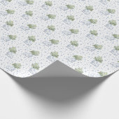 White Ice Skate Blue Snowflakes Geschenkpapier (Ecke)