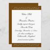 White Icing auf Schokolade Save the Date (Vorne/Hinten)