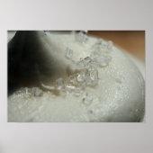 White Icing mit Sugar Closeup Foto Poster (Vorne)