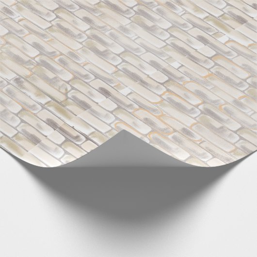 White Iglu Snow Blocks Geschenkpapier (Ecke)