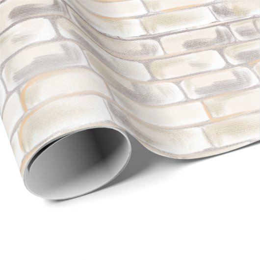 White Iglu Snow Blocks Geschenkpapier (Rolleneckpunkt)