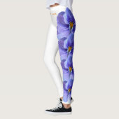 White Illinois Staat Blume Blue Violet Leggings (Links)