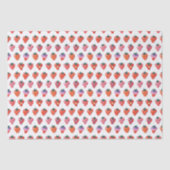 White Illustriert Strawberry Seidenpapier (Vorderseite)