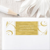 White & Imitate Goldener Blumenwirl Hochzeitsfeier (Insitu)