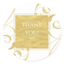 White & Imitate Goldener Blumenwirl Hochzeitsfeier