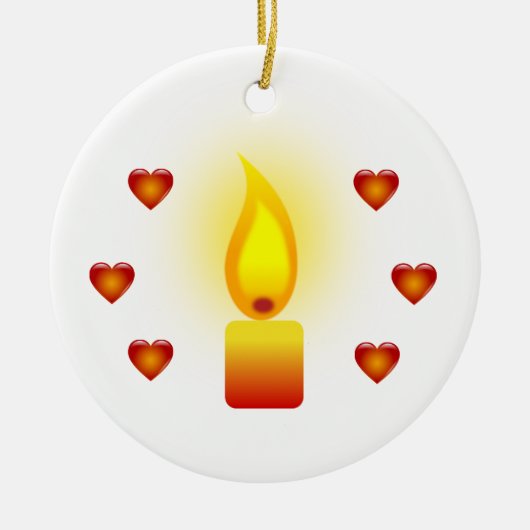 White Inspiration Zitat Design Keramik Ornament (Vorne)