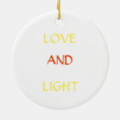 White Inspiration Zitat Design Keramik Ornament (Hinten)