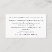 White Internist DR. Interne Medizin des menschlich Visitenkarte (Rückseite)