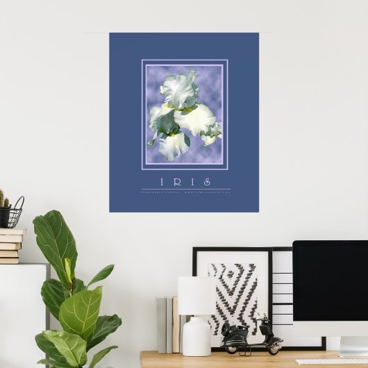 White Iris Poster (Heimbüro)