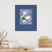 White Iris Poster (Küche)