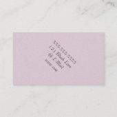 WHITE IRIS WATERCOLOR BLUME BUSINESS CARDS VISITENKARTE (Rückseite)