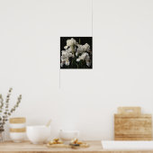 White Irische Blume Art Print Poster (Küche)