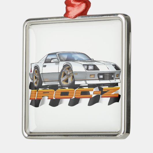 White IROC Z Ornament Aus Metall (Links)