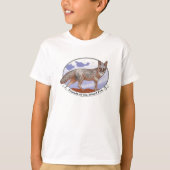 White Island Fox Logo Kids Short Ärmel T - Shirt (Vorderseite)