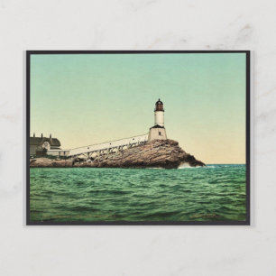 White Island Leuchtturm, Isles of Shoals, N.H. sel Postkarte