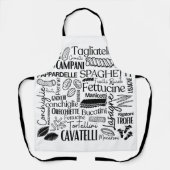 White Italian Pastas Schürze (Vorderseite)