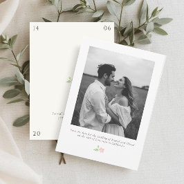 White & Ivory | Chic Floral Wedding Save the Date