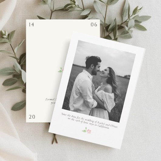 White & Ivory | Chic Floral Wedding Save the Date
