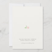 White & Ivory | Chic Floral Wedding Save the Date (Rückseite)